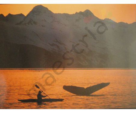 Постер &quot;Пейзаж. Море и лодка&quot;, размер 40x50, ламинированый