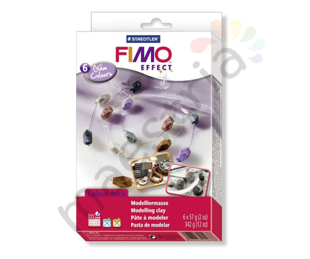 Набор пластики Fimo Effect, 6 цветов &quot;Гламурные цвета&quot;, шт