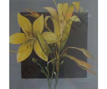 Постер &quot;Цветы. Желтые лилии&quot;, размер 70х70