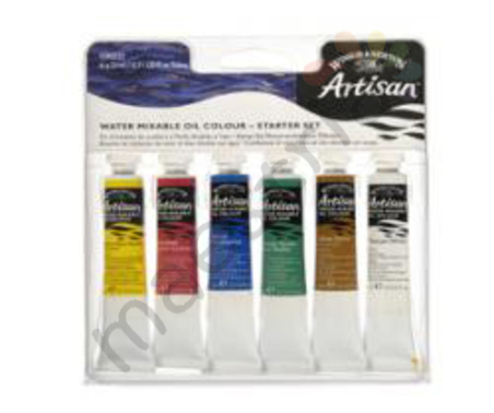 Набор водорастворимых масляных красок Artisan, набор для начинающих 6вц х 21мл