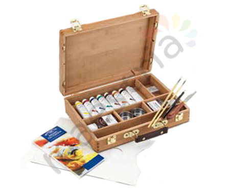 Набор масляных красок Winsor&amp;Newton в бамбуковой коробке 8цв х37мл Winsor&amp;Newton