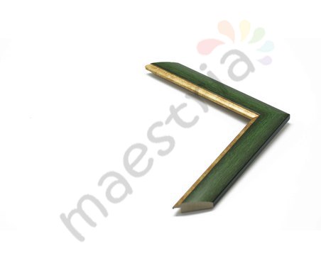 Багет 291 ОАС 002 зел/зол, шир.(см) = 2,5