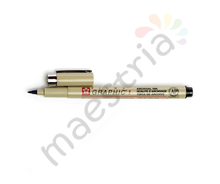 Линер-маркер для подписи PIGMA GRAPHIC 1, Черный, 1,0мм