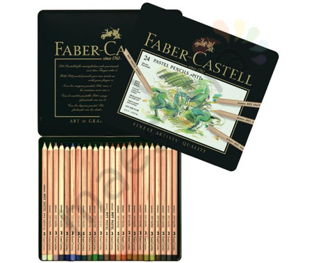 Набор пастельных карандашей Faber-Castell PITT, 24 шт. в метал.коробке