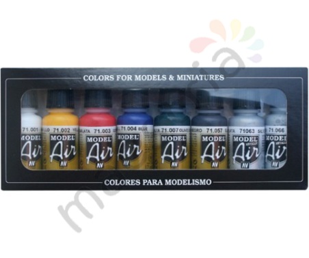 Набор красок для моделирования Model Air  Базовые цвета, 8 цветов