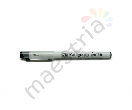 Капиллярная ручка Calligraphy Pen Obligue Tip, черный, 3мм, скошенное перо