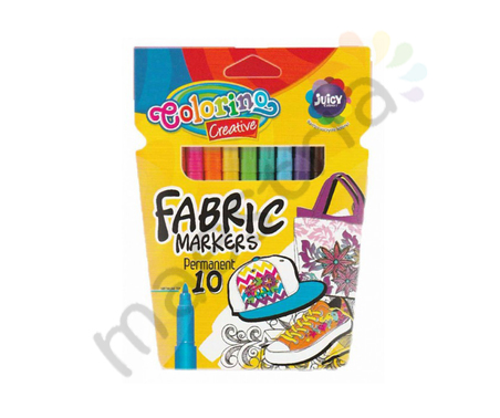 Набор маркеров по ткани 10 цветов, Colorino