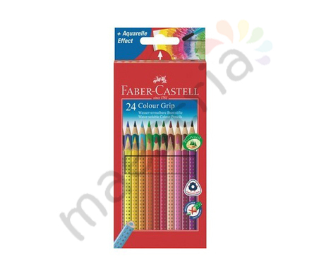 Набор цветных карандашей Faber-Castell GRIP, 24 шт в картонной.коробке