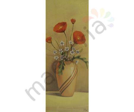 Постер &quot;Цветы в вазе&quot;, размер 50х20