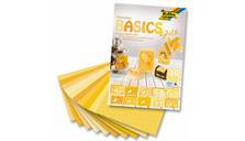 Блок цветной бумаги «Basic» желтая гамма 10 мотивов по 3 листа 24*34 см