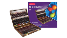 Набор цветных карандашей Derwent Coloursoft, 48 шт, мягкие, в дереве