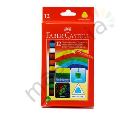 Набор масляной пастели Faber-Castell трехгранная, 12 цветов
