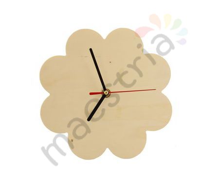 Деревянная заготовка Часы-ромашка (с часовым механизмом) диаметр-20см