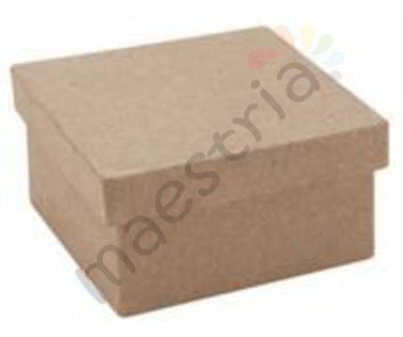 Заготовка из папье-маше Коробка квадрат 18,5 см