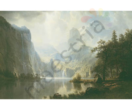Постер &quot;Репродукции. A.Bierstadt. In the mountains (В горах)&quot;, р.70x100, арт.GOGQ 208