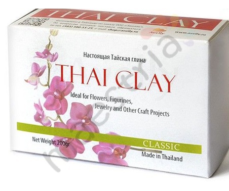 Глина для лепки цветов Thai Clay Classic, 200гр, Avelly