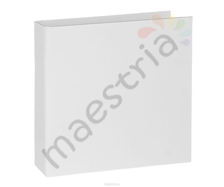 Обложка из картона плоский корешок, белая, 15x15 см
