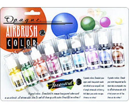 Набор красок для аэрографа Airbrush OPAQUE (покрывные), 9 цв.х14 мл