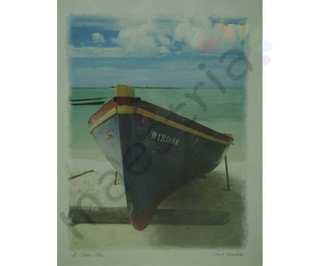 Постер &quot;Лодка на берегу&quot;, р.56x71
