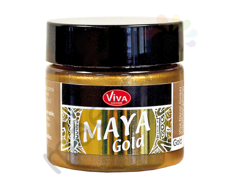 Декоративная краска-металлик Viva Decor &quot;Maya-gold&quot;, 50 мл, золото