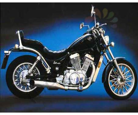 Постер &quot;Мотоцикл  Suzuki intruder черный&quot;, размер 20х25