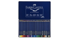 Набор акв.карандашей Faber-Castell ART GRIP AQUARELLE, 36 цветов в металлической коробке