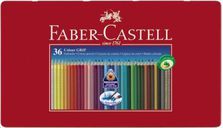 Набор цветных карандашей Faber-Castell GRIP, 36 штук в метал.коробке