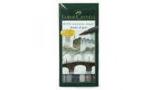 Набор капиллярных ручек Faber-Castell PITT ARTIST PEN, Оттенки серого, в футляре, 6 шт