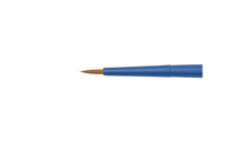 круглая, №3, коричневая синт., ручка soft-touch, кор, синяя