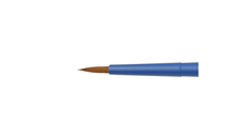 круглая, №4, коричневая синт., ручка soft-touch, кор, синяя