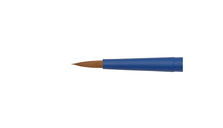 круглая, №5, коричневая синт., ручка soft-touch, кор, синяя