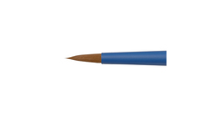 кргулая, №6, коричневая синт., ручка soft-touch, кор, синяя